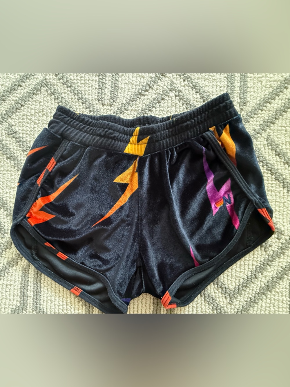 ‼️ RARE ‼️Aviator Nation Bolt Velvet Repeat Shorts